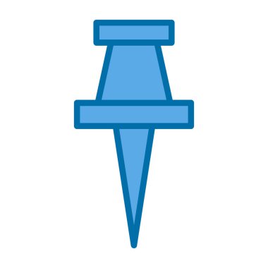 Bir Push iğnesinin vektör simgesi