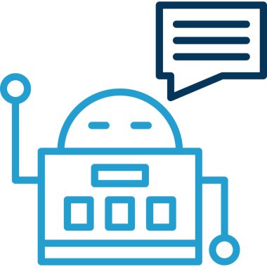 Chatbot simgesi vektör çizimi