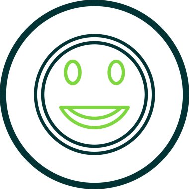 Moda tarzı ve vektör illüstrasyonunda emoji simgesi