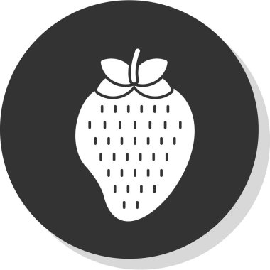 Çilek simgesi, vektör çizimi 