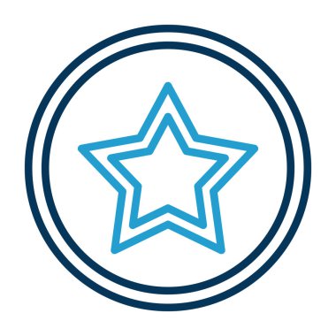 yaratıcı düz yıldız ikon vektör çizimi tasarımı