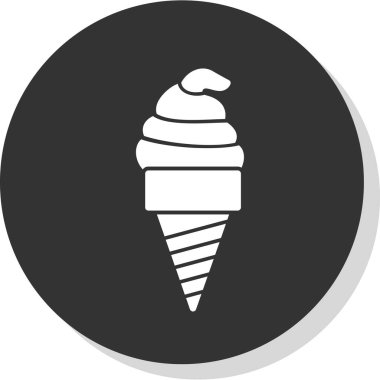 dondurma ikonu vektör illüstrasyonu