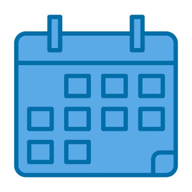 Takvim simgesi vektör illüstrasyonu