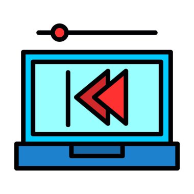 Geri dön, oku geri götür, sol vektör simgesi. Geriye, önceki düğme 