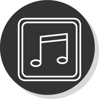 müzik çalar ikon vektör illüstrasyonu