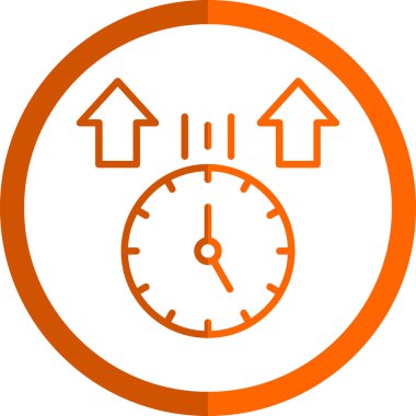 Saat simgesi vektör illüstrasyonu