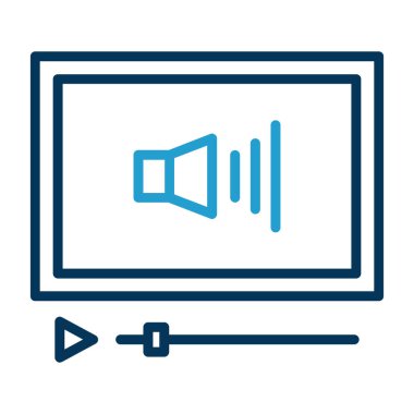 Ses Web simgesi, vektör çizim. 