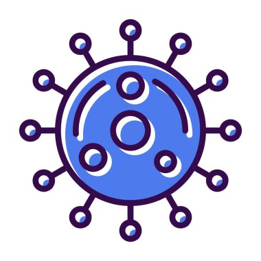 Virüs ikonu vektör illüstrasyonu