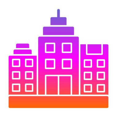 modern yapı web simgesi, vektör illüstrasyonu