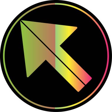 Ok. Pointer web simgesi basit illüstrasyon 