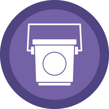 Kova simgesi, vektör illüstrasyonu basit tasarım