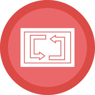 Web simgesi, vektör illüstrasyonunu tekrarla