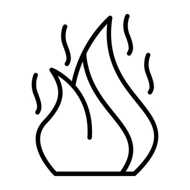 Yanan ateş simgesi, özet biçimi