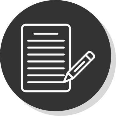 Kağıt vektörü simgesi modern basit vektör illüstrasyonu