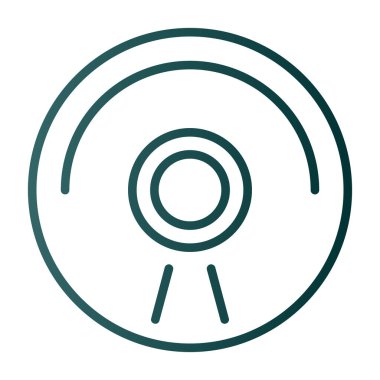 CD mi? Web simgesi basit illüstrasyon