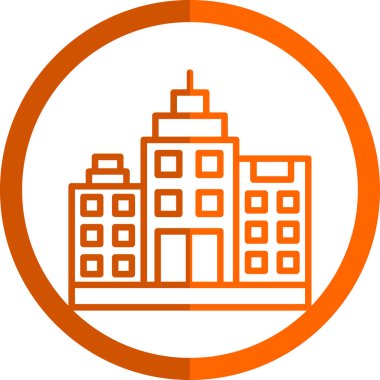 modern yapı web simgesi, vektör illüstrasyonu