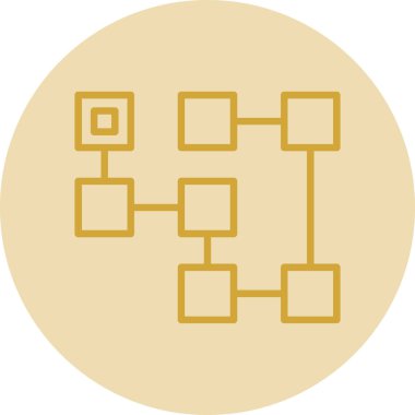 İş ve finans simgesinin vektör illüstrasyonu