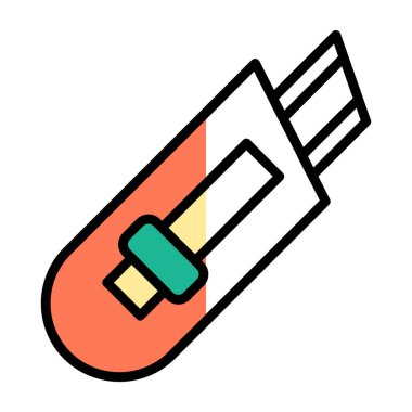 Cutter ağ simgesi vektör illüstrasyonu