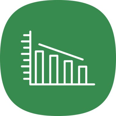 Grafik. Web simgesi basit illüstrasyon 