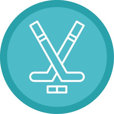 Modern Hokey simgesinin vektör çizimi                          