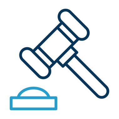 Yargıç Gravel. Web simgesi basit illüstrasyon 