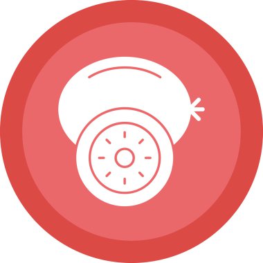 kivi meyve simgesi, web basit illüstrasyon