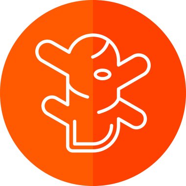 Zencefil kök simgesinin vektör illüstrasyonu 