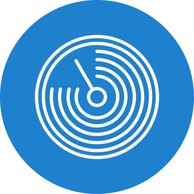 Radar modern simgesinin vektör illüstrasyonu              