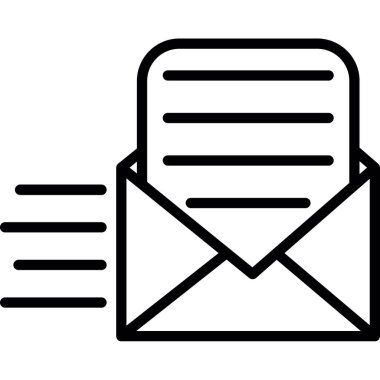 e-posta simgesi ana hat biçiminde