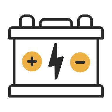 Pil. Web simgesi basit tasarım                       