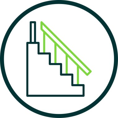 merdiven vektör düz simgesi 