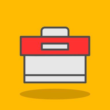 Çanta. Web simgesi basit tasarım