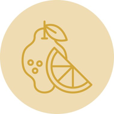 lemon. Web simgesi basit illüstrasyon