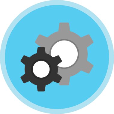 Gears'ı satırı vektör simgesi 