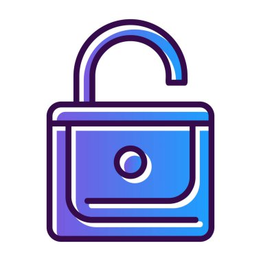 Kilitlenmemiş işaret vektörü çizimi.