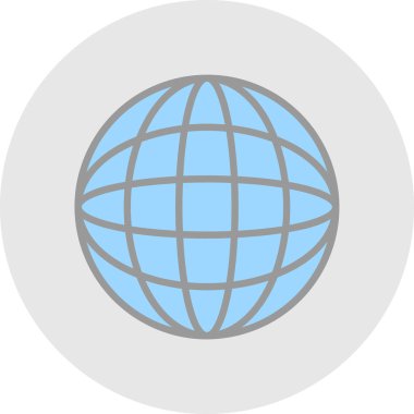 Küresel simge vektör illüstrasyonu