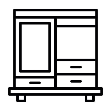 Mutfak dolabı simgesi, taslak biçim