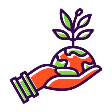 Havuç sebze ikonu vektör çizimi