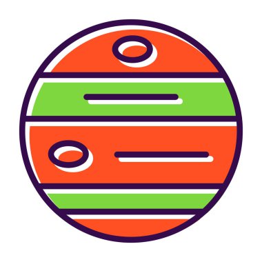 Çizgi film simgesinin vektör çizimi