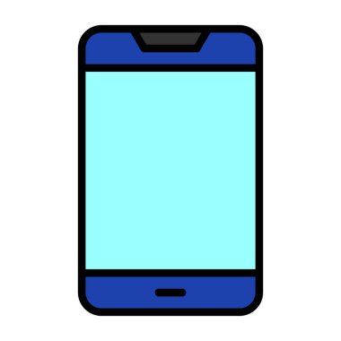 Akıllı telefon simgesinin vektör illüstrasyonu 