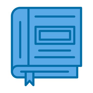 Kitap simgesinin vektör illüstrasyonu 