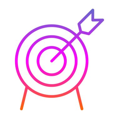 düz hedef simge vektör çizim