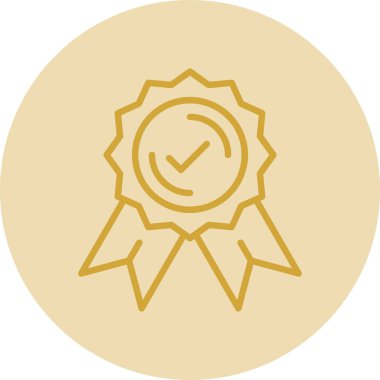 Rozet. Web simgesi basit illüstrasyon