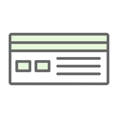 Kredi kartı vektör illüstrasyonu 