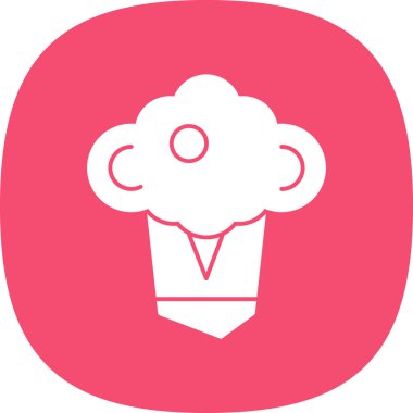 Şef şapkası. Web simgesi