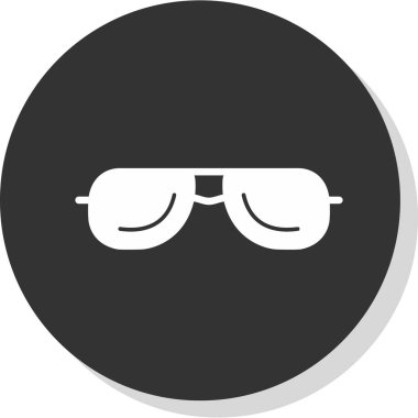 Güneş gözlüklerinin vektör illüstrasyonu modern grafik simgesi                       