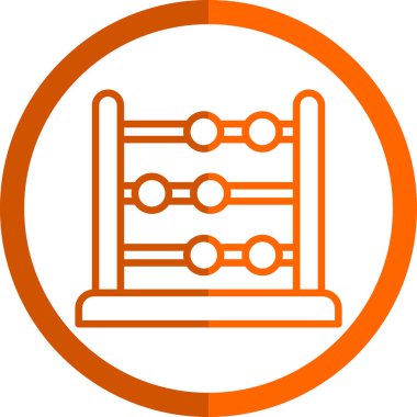 abacus web simgesi vektör illüstrasyonu