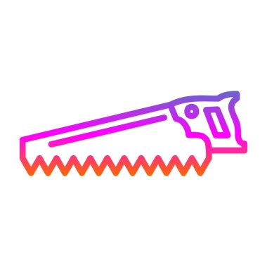 El testeresi simgesi, web basit illüstrasyonu