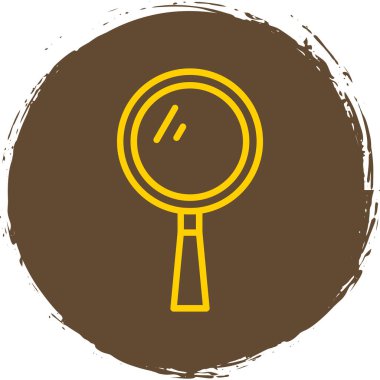 Büyütme camı izole edilmiş ikon web illüstrasyon tasarımı