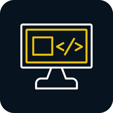 bilgisayar ekranı vektör simgesi